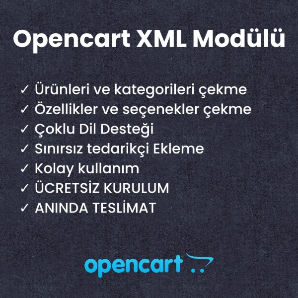 Opencart XML Modülü PRO