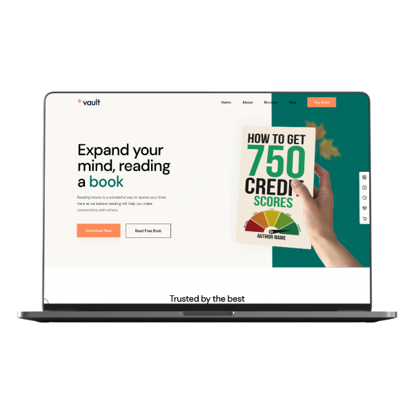 Vault Book Landing Page